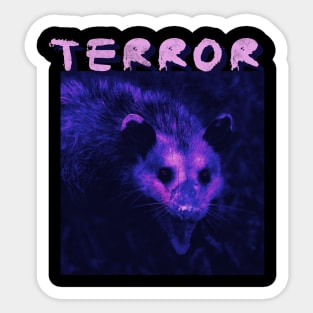 Purple Terror Possum Sticker